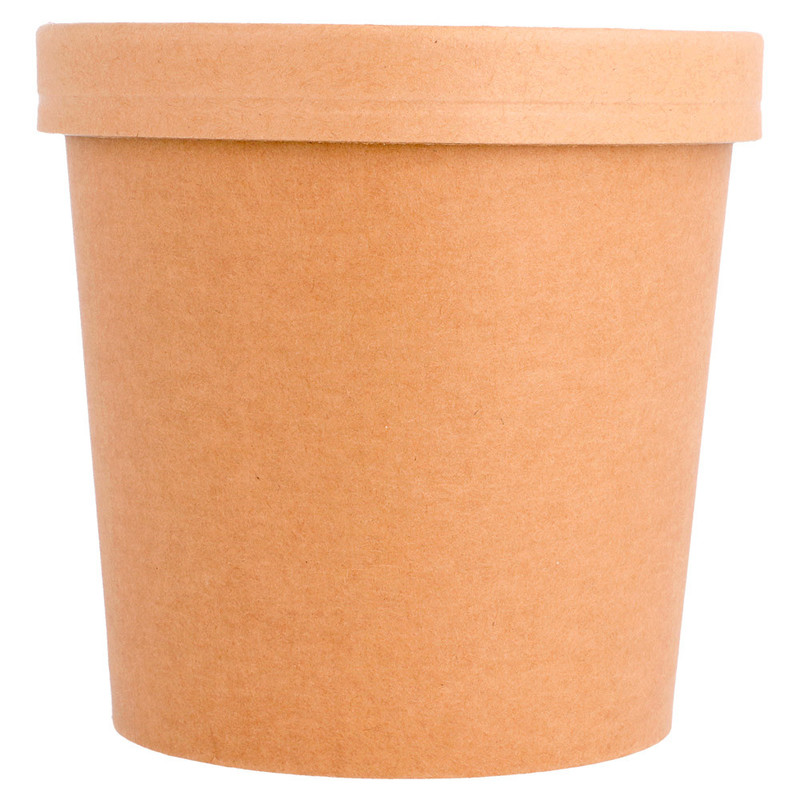 Kartonasta posoda za juho s pokrovom kraft 780 mL (25/1)  Juhe/212.61_IMG-01