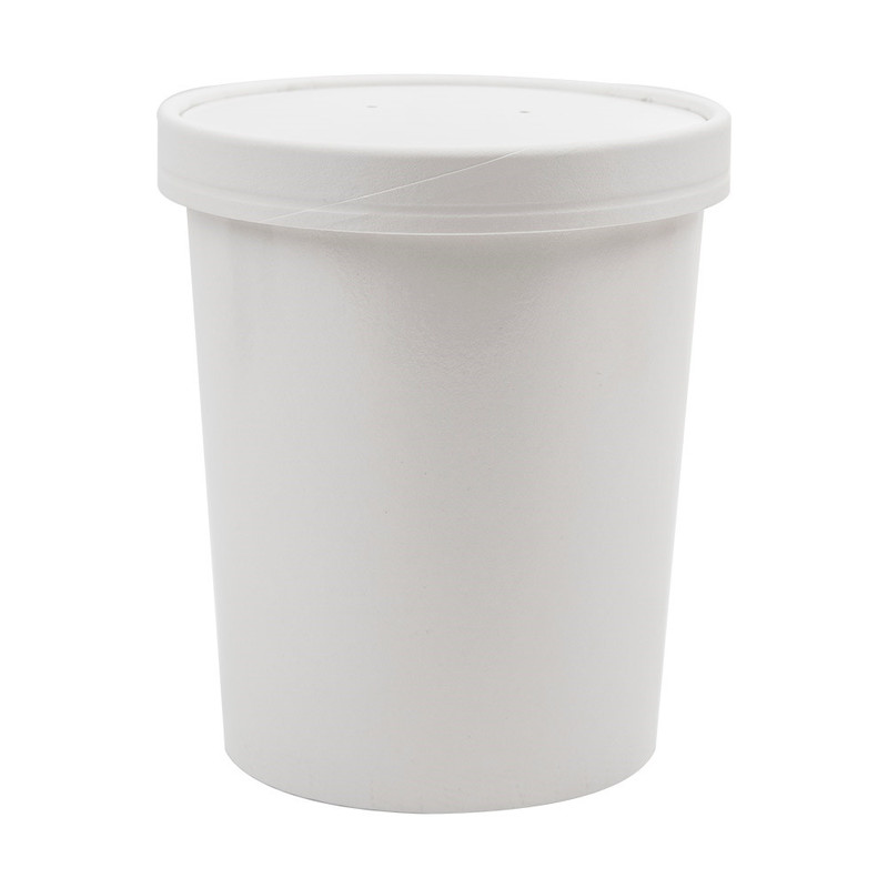 Kartonasta posoda za juho s pokrovom BELA 960 mL (25/1)  Juhe/226.48_IMG-01