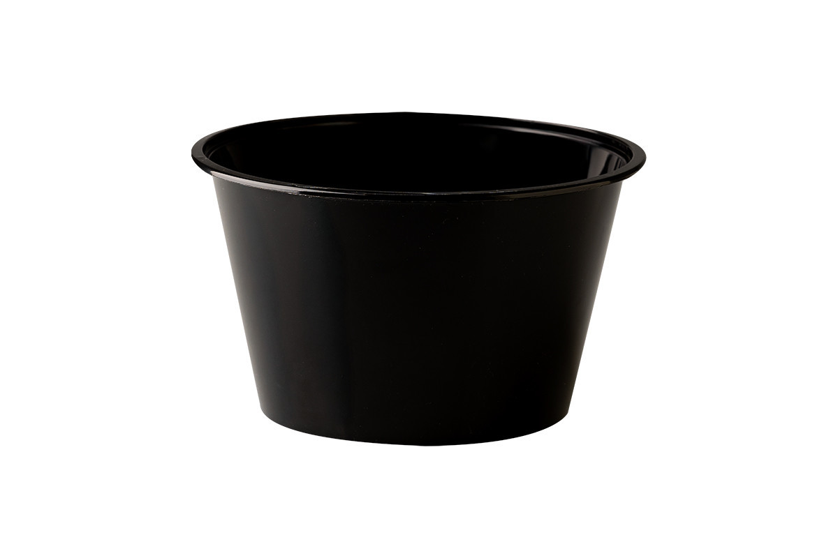 PP Črna Posoda za juho s prozornim pokrovom 1000 mL (50/1) Juhe/QM1000RBN