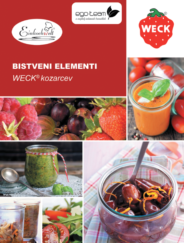 Weck steklen program kozarčkov
