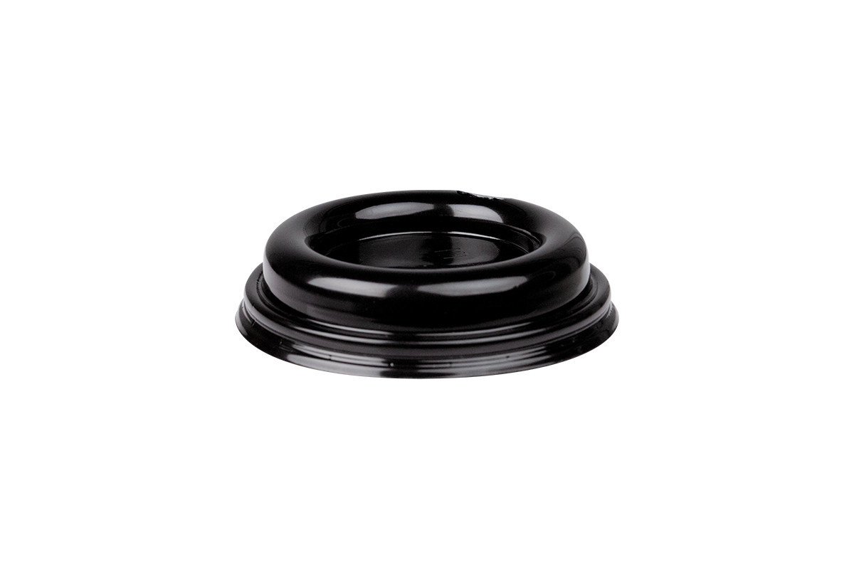 Pokrovček PP za TakeAway lonček ČRN, 8OZ 240 mL INT. - fi: 8 cm (100/1) Papirnati-kozarci/Q0080BPPT_1