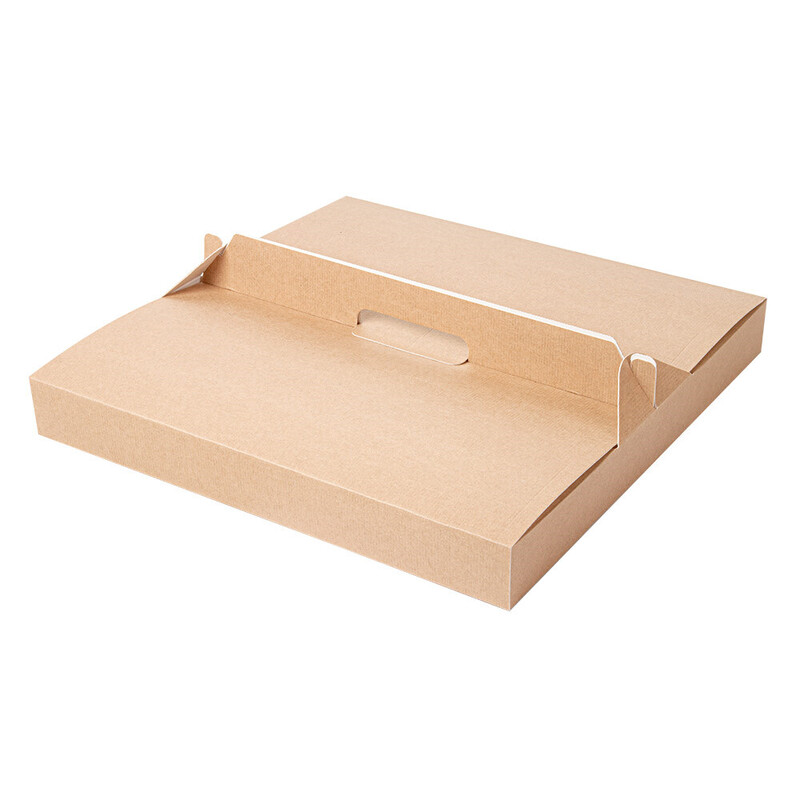 Kartonasta škatla z ročajem PICA - The Pack - RJAVA (32 x 32 x 3,5 cm) (100/1) Pice/253.25_IMG-MAIN