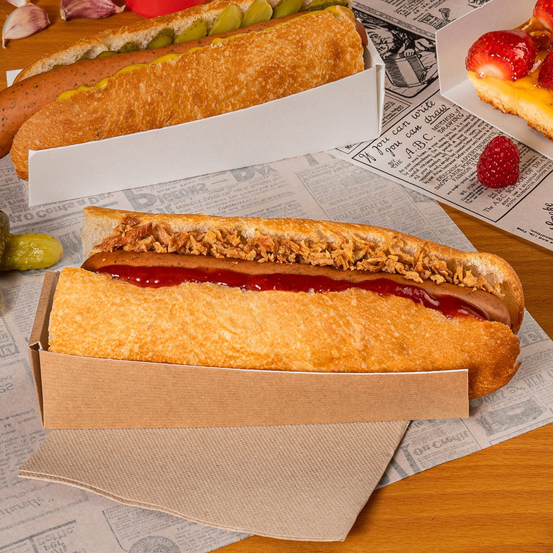 Kartonast pladenj za HOTDOG - The Pack - RJAV; 4,7 x 18,2 x 4 cm (200/1) Pladnji/234.80_IMG-03