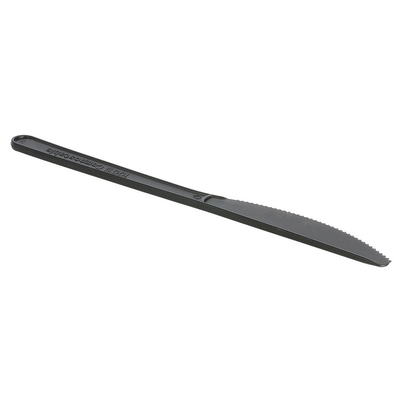 BIO nož ČRN iz PLA materiala 18 cm (50/1) Pribor-in-slamice/227.25_IMG-01