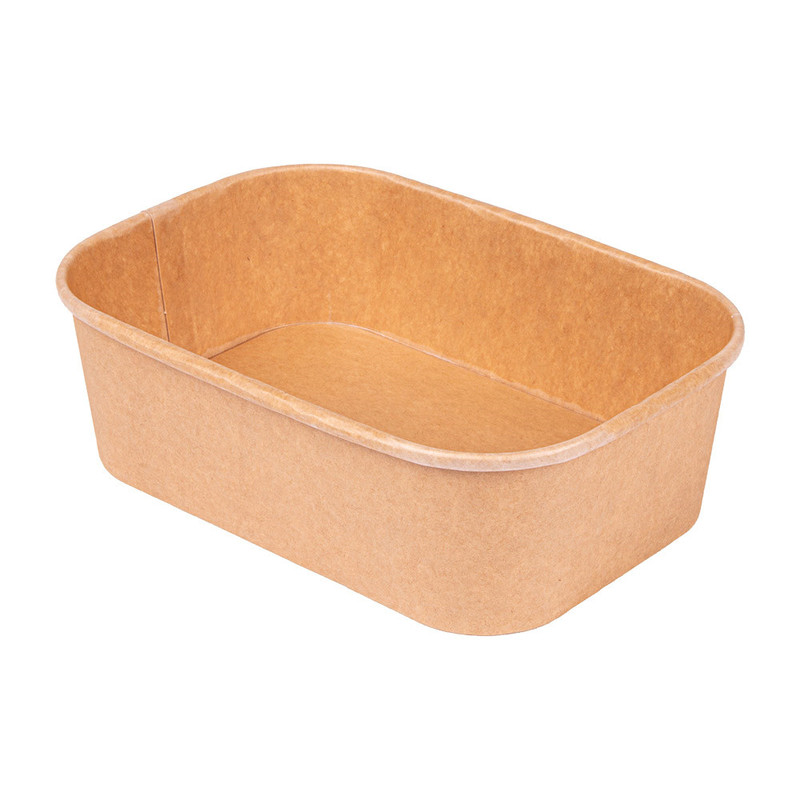 Pravoktna kartonasta posoda za solato KRAFT 500 mL (50/1) Solate/254.33-IMG-MAIN