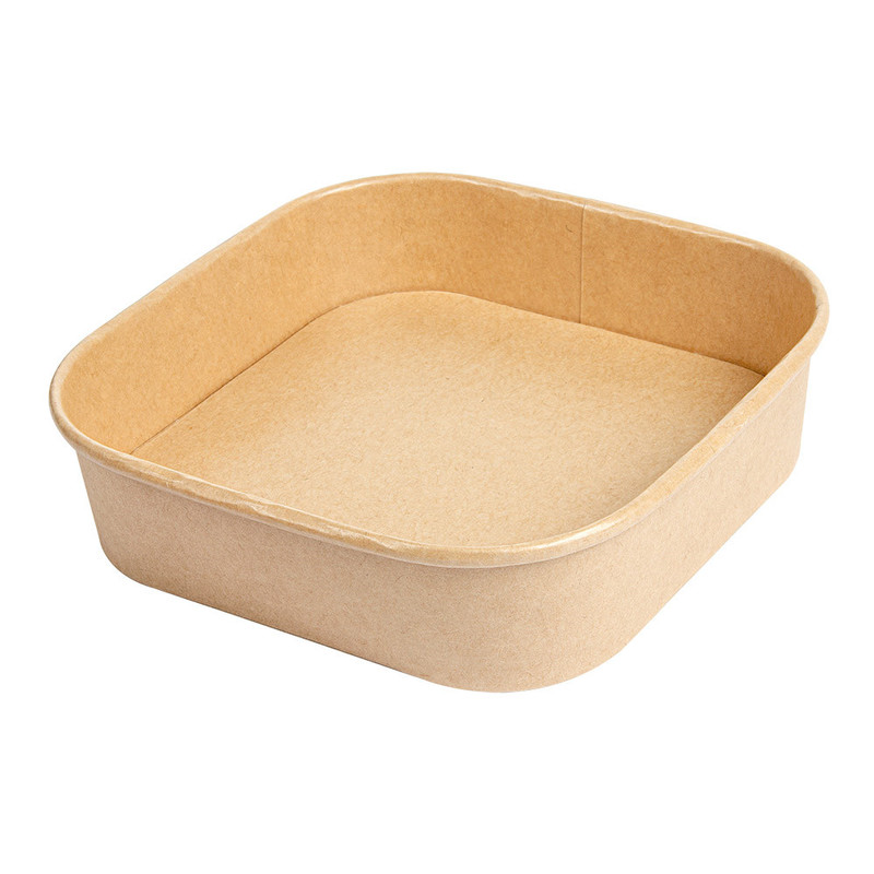 Kvadratna kartonasta posoda KRAFT 750 mL (50/1) Solate/258.76-IMG-MAIN