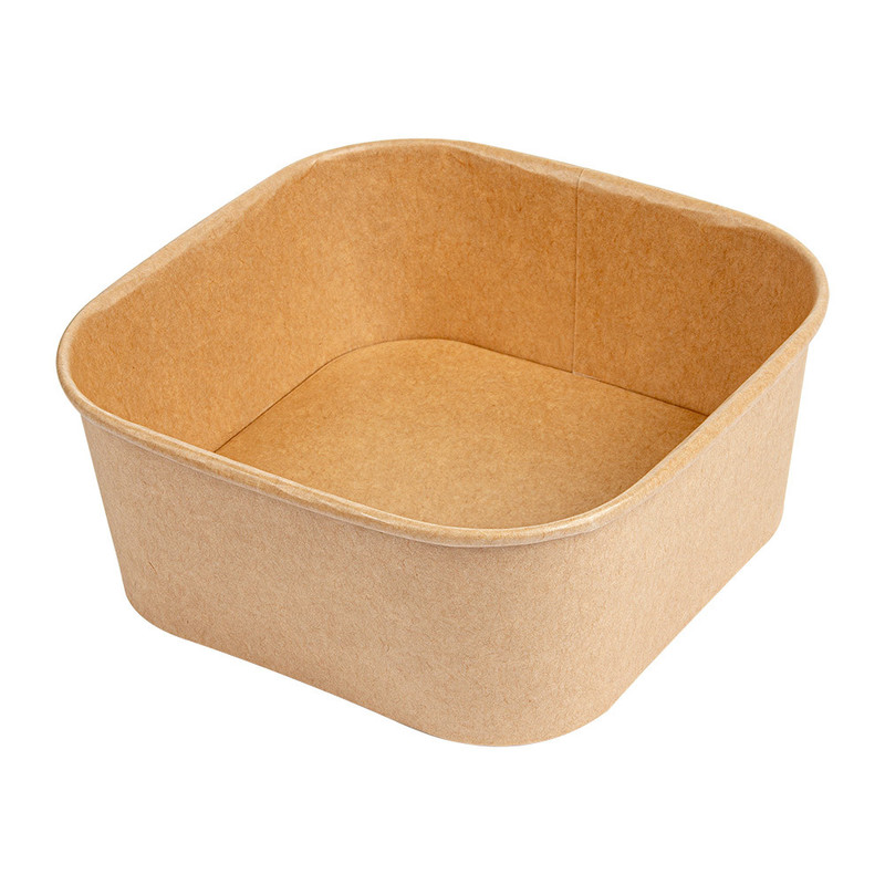 Kvadratna kartonasta posoda KRAFT 1230 mL (50/1) Solate/258.78-IMG-MAIN