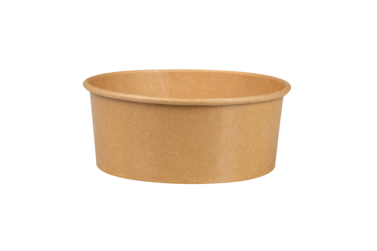 Kartonasta posoda za solato KRAFT 1100 mL Fi: 16. 5 x V: 6 cm (50/1) Solate/QM1100KDPEFSC_1_HR