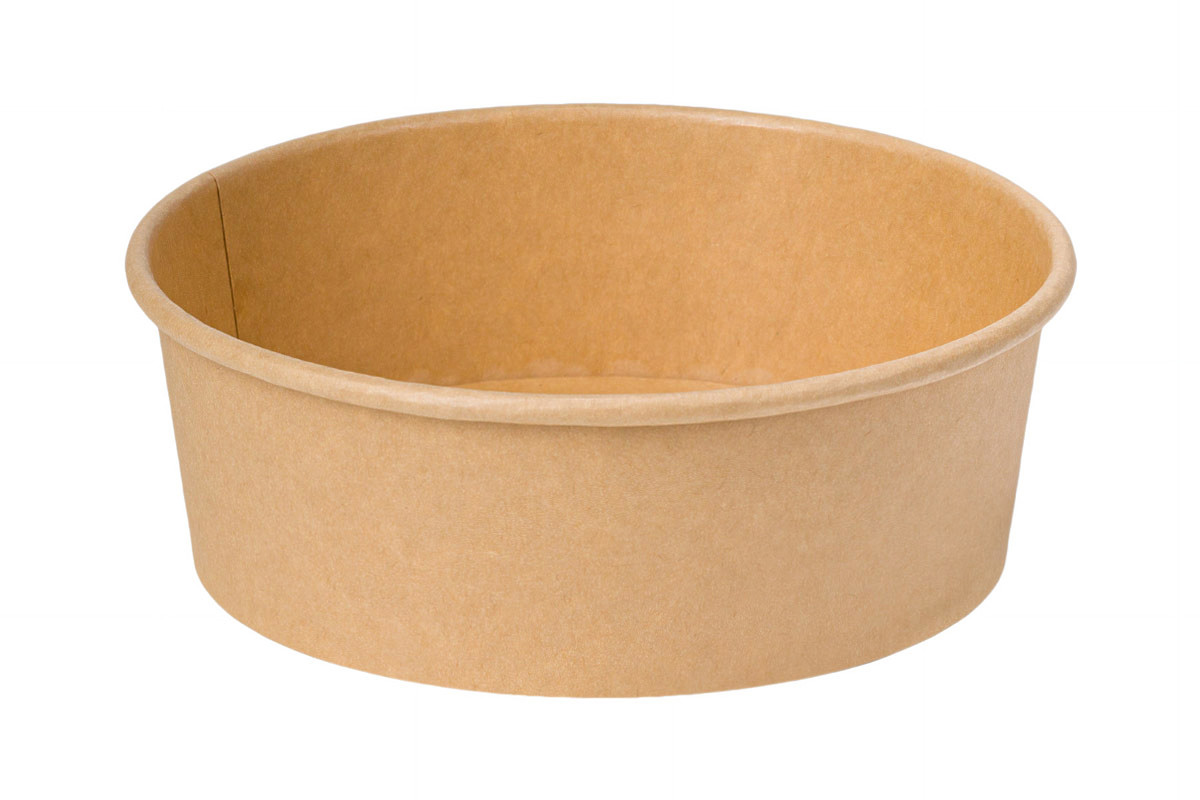 Kartonasta posoda za solato KRAFT 1300 mL Fi: 18,5 x  V: 7,1 cm (50/1) Solate/QM1300KRAXZ_1_HR