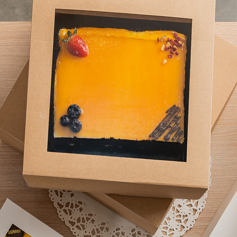 Kartonasta škatla TORTA z OKNOM - The Pack - RJAVA 24 x 24 x 12 cm (50/1) Torte/253.46_IMG-03