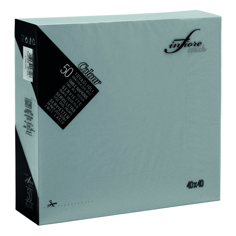 Servieti TOUCH 40 x 40 cm, RAZLIČNIH BARV, 2-slojni (3000/1) Touch/I-0719-Infiore_Touch_Grigio-0498