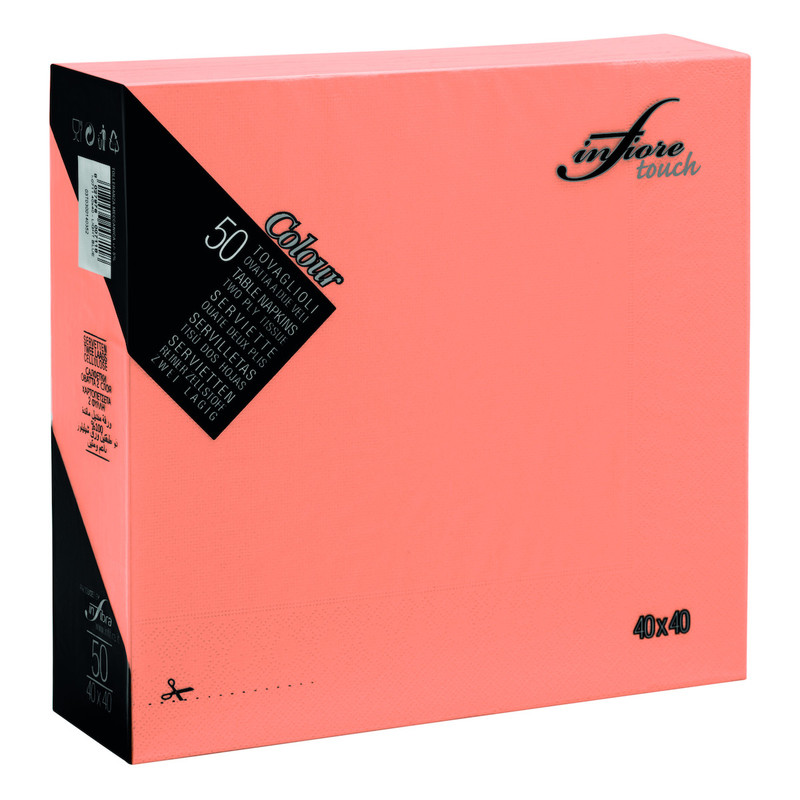 Servieti TOUCH 40 x 40 cm, RAZLIČNIH BARV, 2-slojni (3000/1) Touch/I-0731-Infiore_Touch_Pesca-0370