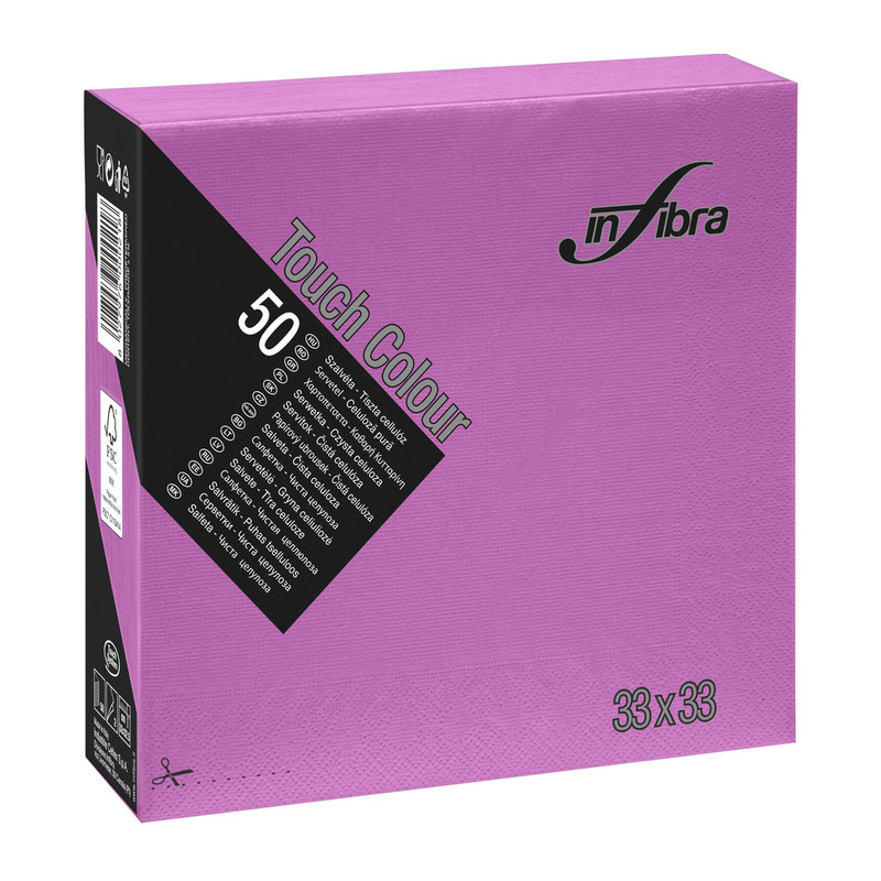 Serviet TOUCH 33 x 33 cm, RAZLIČNIH BARV, 2-slojni (3000/1) Touch/I-0838-Viola