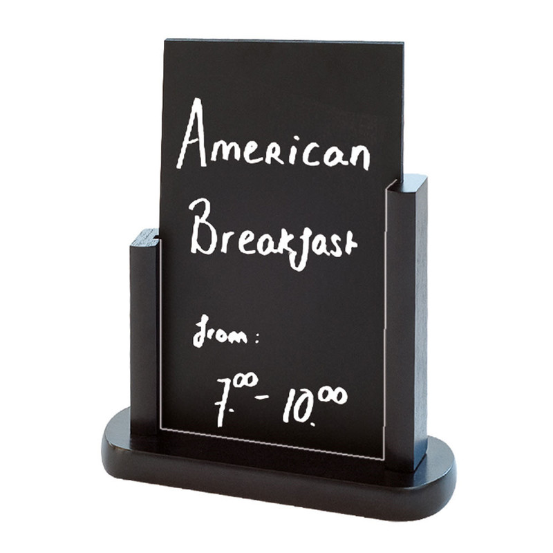 Oglasna namizna lesena tabla, ČRNA 15,2 x 22,9 cm  (1 kos) Trgovina/162.64.IMG-01