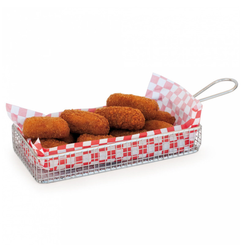 Servirna inox mrežasta košarica Fi: 22 x 10 x 6 cm (6 kosov) Trgovina/186.60.IMG-03