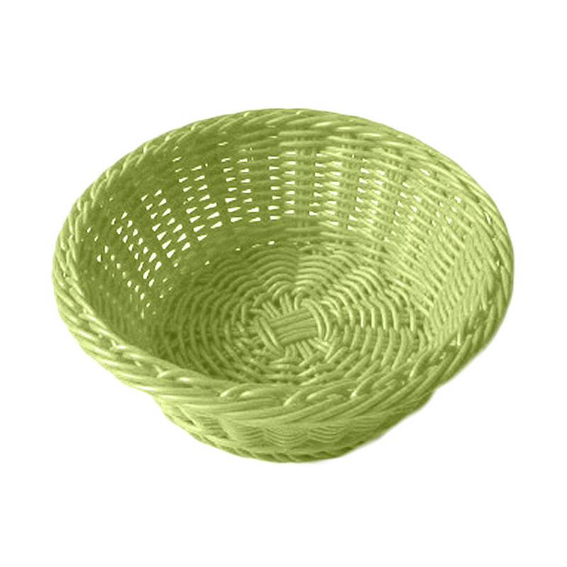 Košarica pletena ZELENA Fi: 20 x 8 cm (12 kosov) Trgovina/193.13.IMG-01