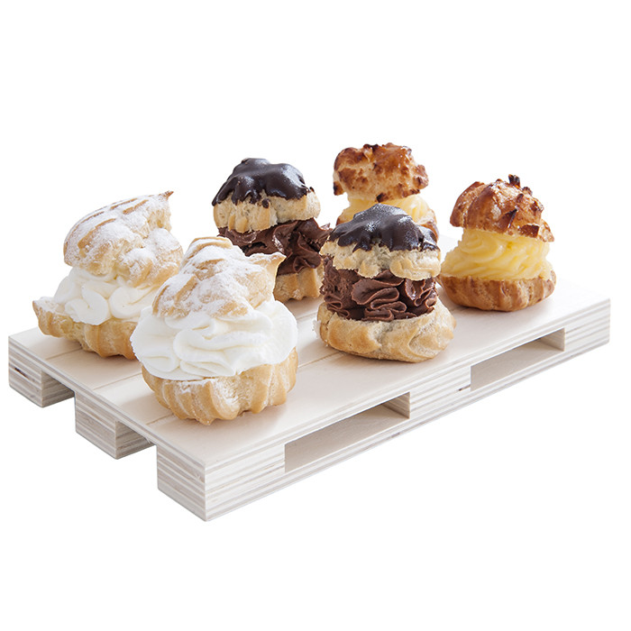 Lesena mini paleta za serviranje Fi: 13 x 8 x 2 cm (40 kosov) Trgovina/207.02.IMG-03