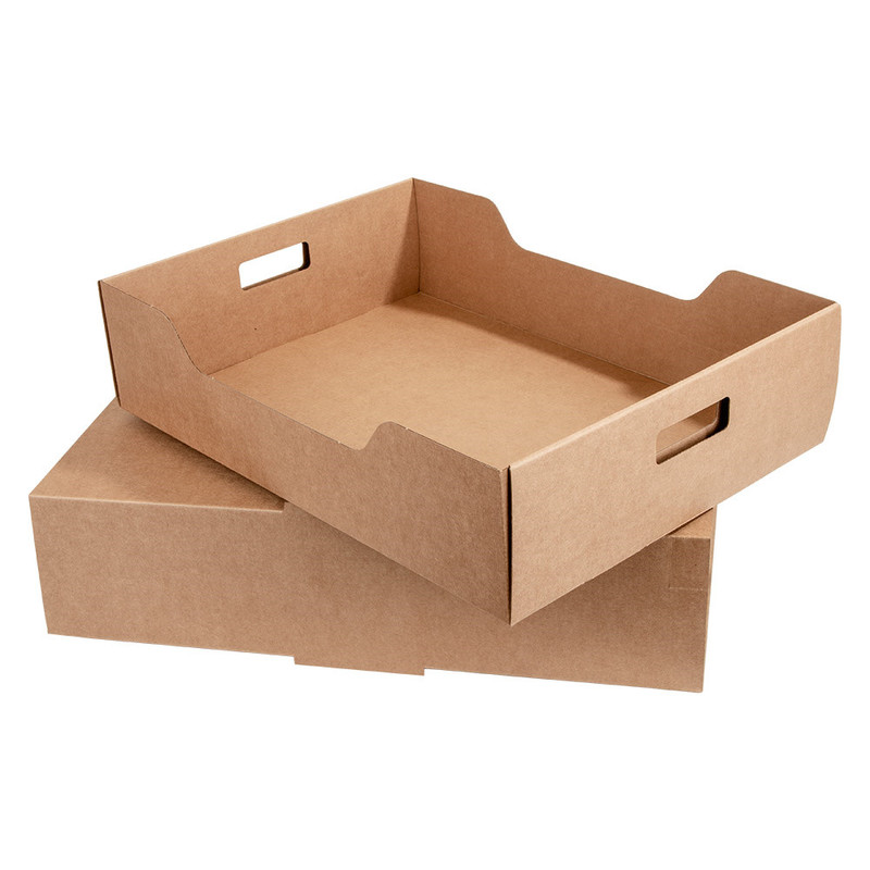 Kartonasta škatla z izvlečnim predalom RJAVA, 45,5 x 34 x 11,5 cm (1/1) Vecje-to-go/216.72_IMG-04
