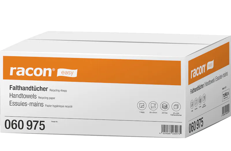 Papirnata zloženka - V - RACON EASY, 1-slojna, 5000/1 brisacke/060975