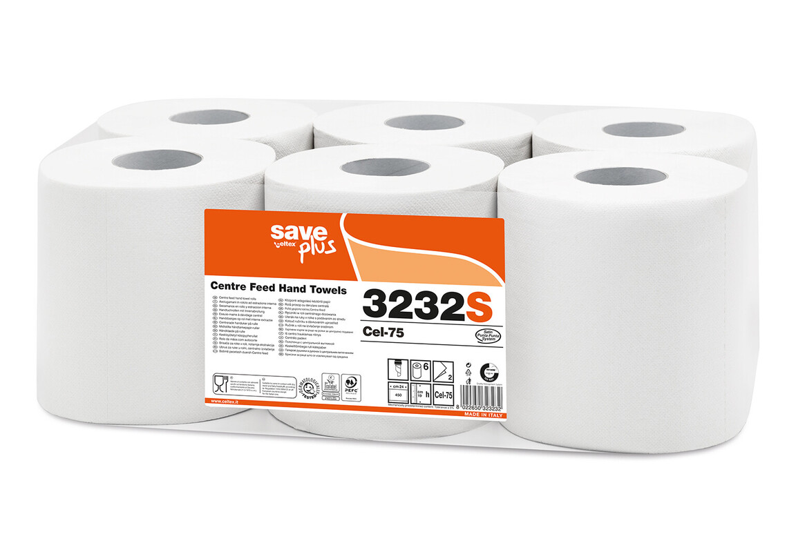 Papirnata rola - SAVE PLUS sredinski vlek, 108 TM (6/1) brisacke/3232S
