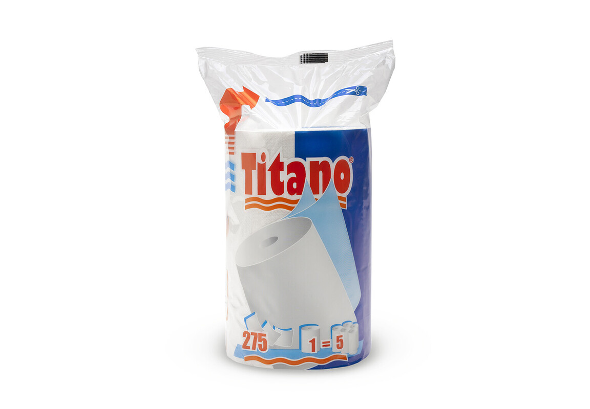Papirnata rola kuhinjska - TITANO, 2-slojna, 66 TM (1/1) brisacke/C08654