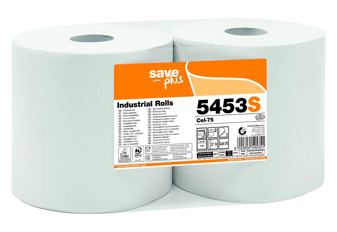 Papirnata rola Bobina - SAVE PLUS, 1000-listna (2/1) brisacke/C5453S_1