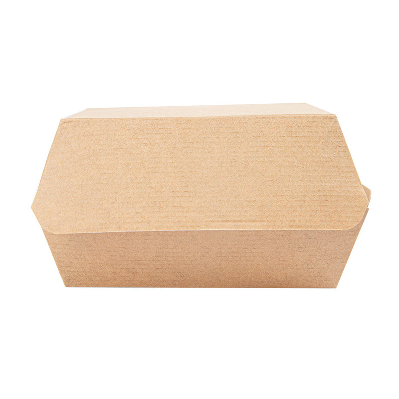 Kartonasta embalaža za BURGER - ThePack - RJAVA (13 x 12,5 x 6,2 cm) (50/1) burgerji/234.05_IMG-02