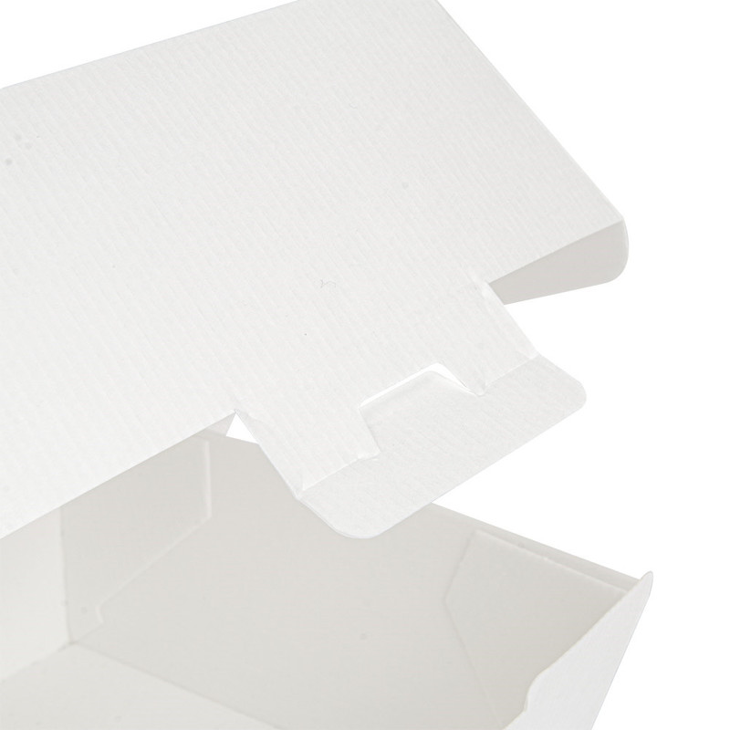 Kartonasta embalaža za BURGER - ThePack - BELA (13 x 12,5 x 9 cm) (50/1) burgerji/234.10_IMG-03