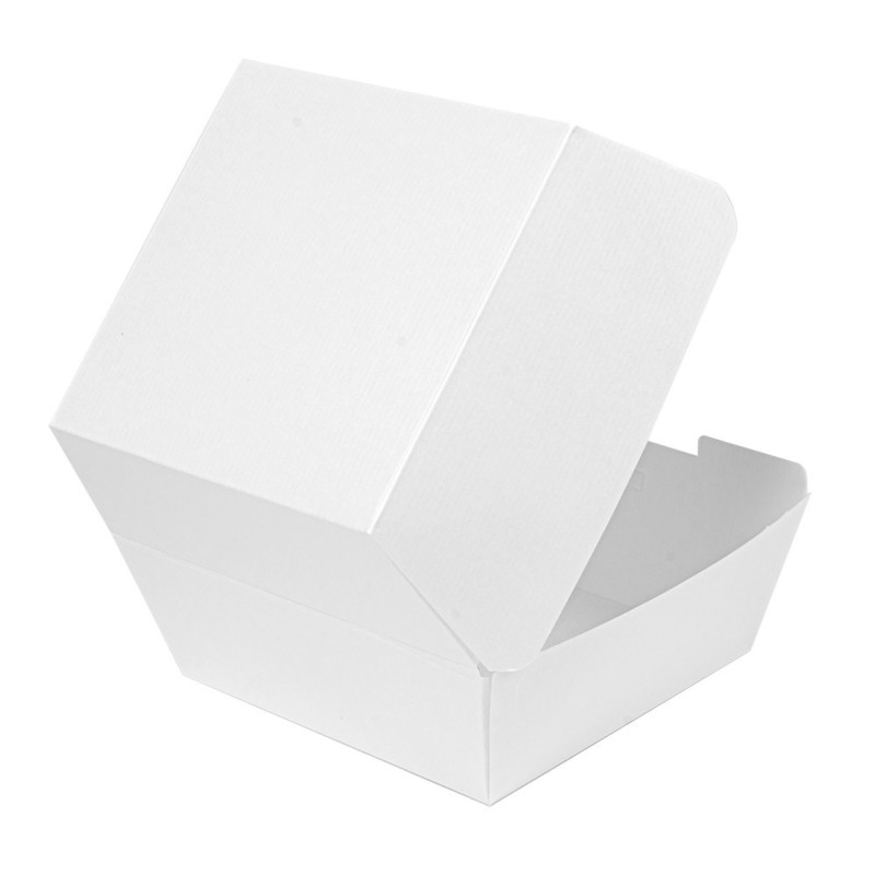 Kartonasta embalaža za BURGER - ThePack - BELA (14,4 x 13,6 x 9,2 cm) (50/1) burgerji/234.18_IMG-02
