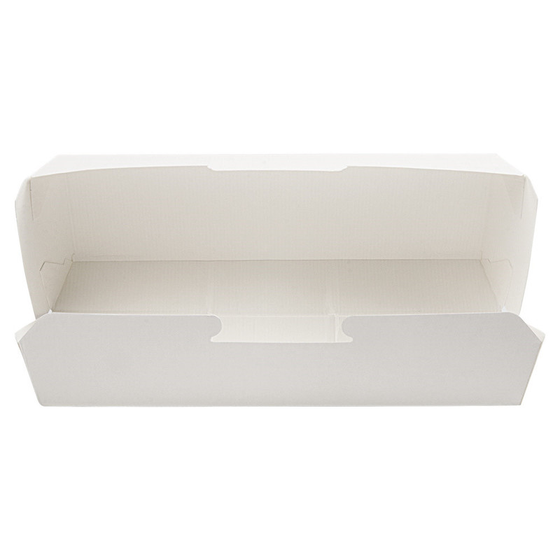 Kartonasta embalaža HOT DOG - BELA - 23,2 x 9 x 6,3 cm (50/1) burgerji/234.26-IMG-02