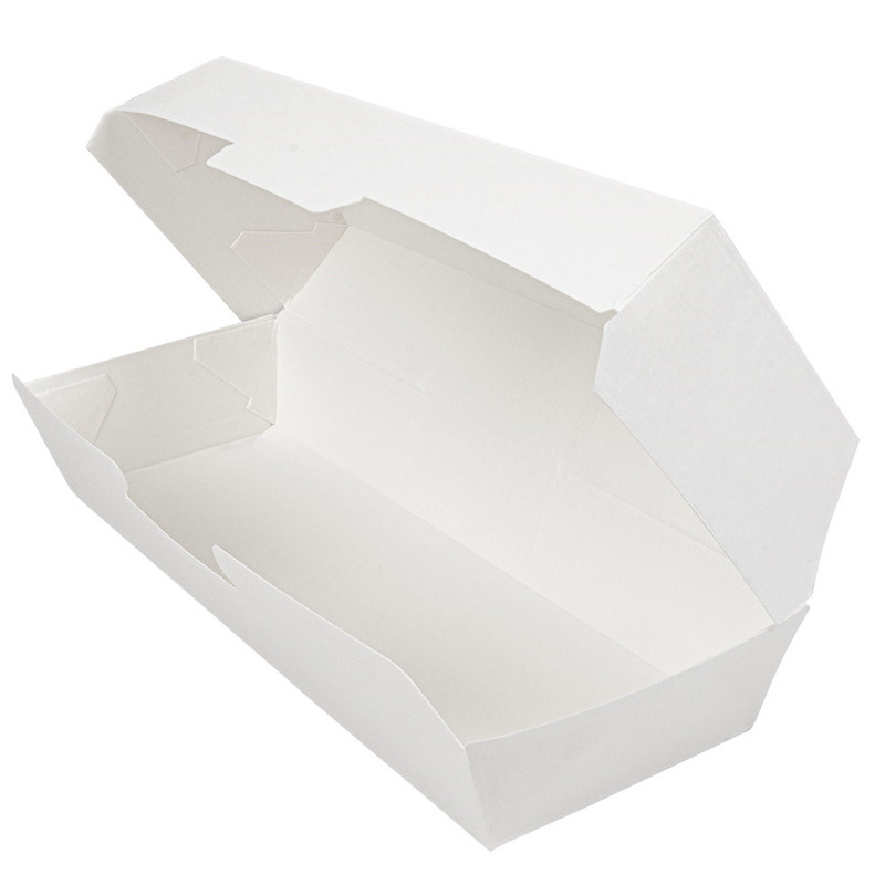 Kartonasta embalaža HOT DOG - BELA - 23,2 x 9 x 6,3 cm (50/1) burgerji/234.26-IMG-03