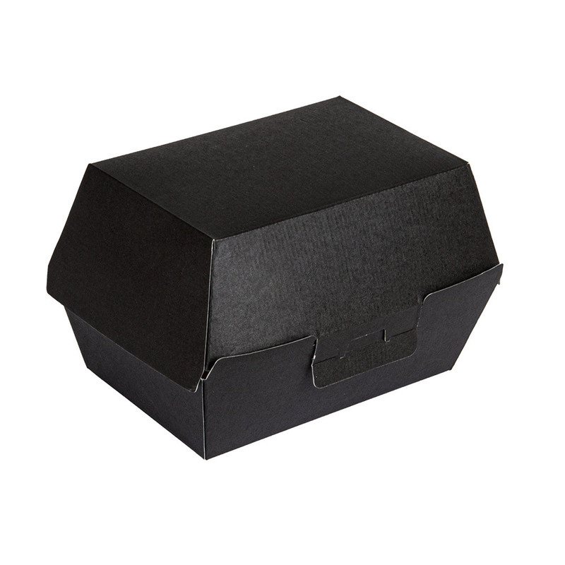 Kartonasta embalaža LUNCH BOX ČRNA 22,5 x 13,5 x 9 cm (50/1) burgerji/271.20-IMG-MAIN