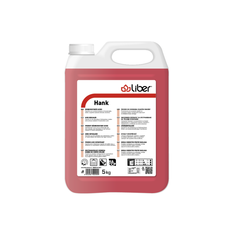 Čistilo HANK odstranjevalec vodnega kamna LIBER 5 kg cistila/LIBER_MOCKUPS_Hank_5kg