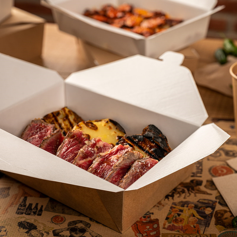 Kartonasta škatla za jedi - ThePack - 1980 mL RJAVA (19,6 x 14 x 6,2 cm) 50/1 druge-jedi/234.63_IMG-04