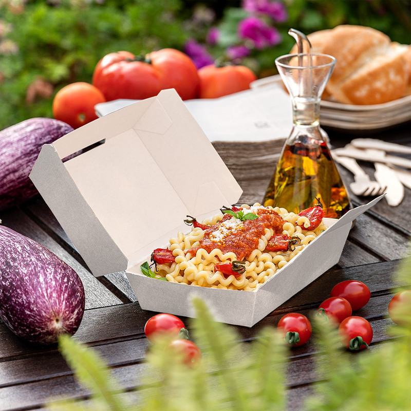 Kartonasta škatla za jedi - The Pack - BELA (19,5 x 11,5 x 6,5 cm) (50/1) druge-jedi/235.04_IMG-05