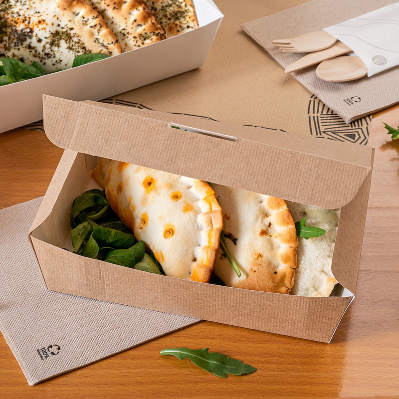 Kartonasta škatla za jedi - The Pack - RJAVA (21 x 18 x 5,5 cm) (60/1) druge-jedi/235.18_IMG-01