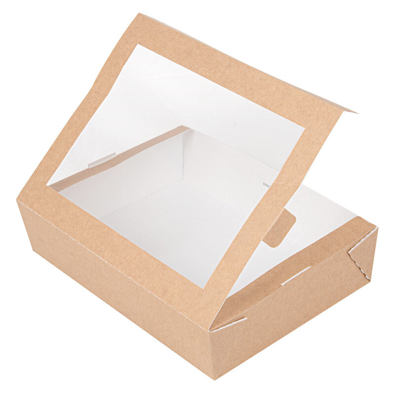 Kartonasta embalaža z oknom RJAVA - The Pack - 1470 mL; 19,8 x 14 x 4,8 (25/1) druge-jedi/253.64_IMG-03