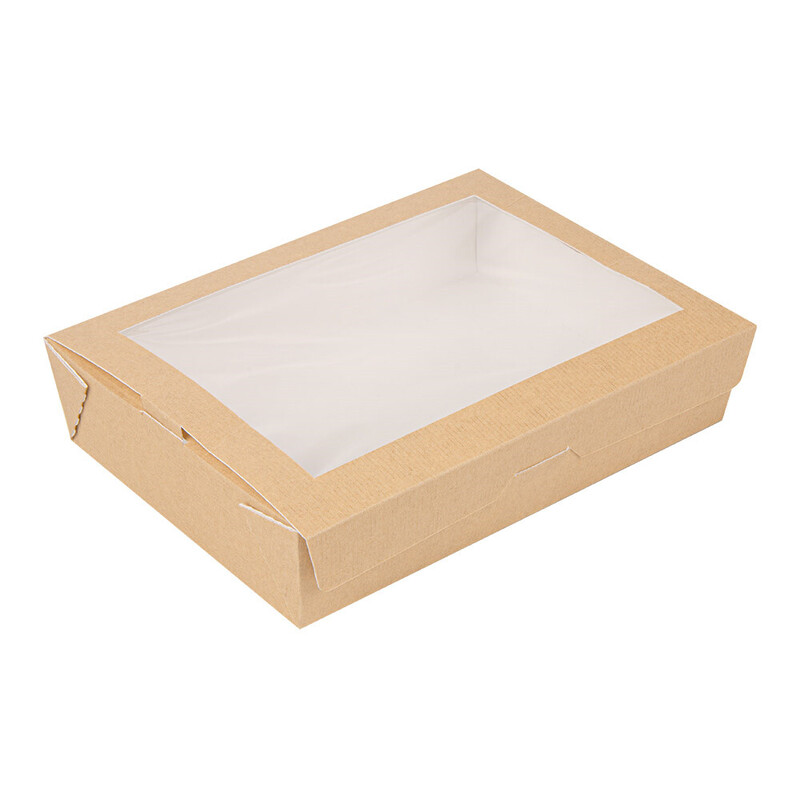 Kartonasta embalaža z oknom RJAVA - The Pack - 1470 mL; 19,8 x 14 x 4,8 (25/1) druge-jedi/253.64_IMG-MAIN