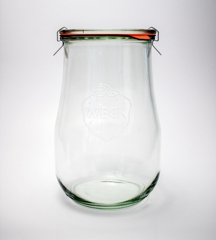Weck steklen kozarec oblika TULIPAN 1500 mL (1/1) einkochwelt-kozarci/738.1