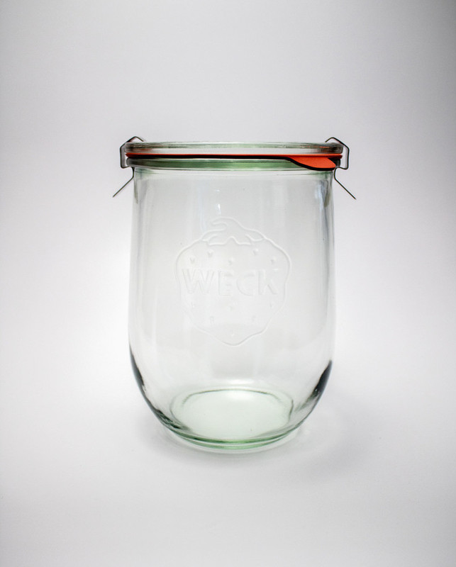 Weck steklen kozarec oblika TULIPAN 1000 mL (1/1) einkochwelt-kozarci/745