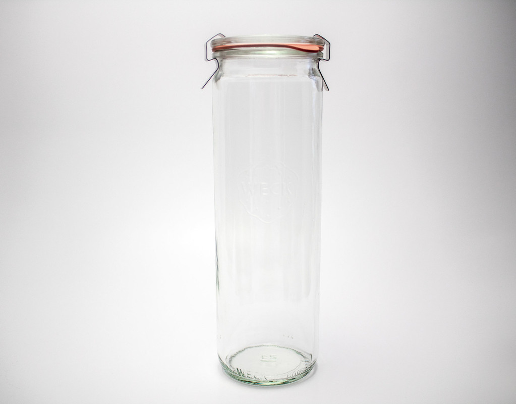 Weck steklen  kozarec oblika ENAKOMERNA 600 mL (1/1) einkochwelt-kozarci/905