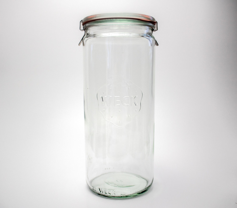 Weck steklen kozarec oblika ENAKOMIRNA 1000 mL (1/1) einkochwelt-kozarci/908