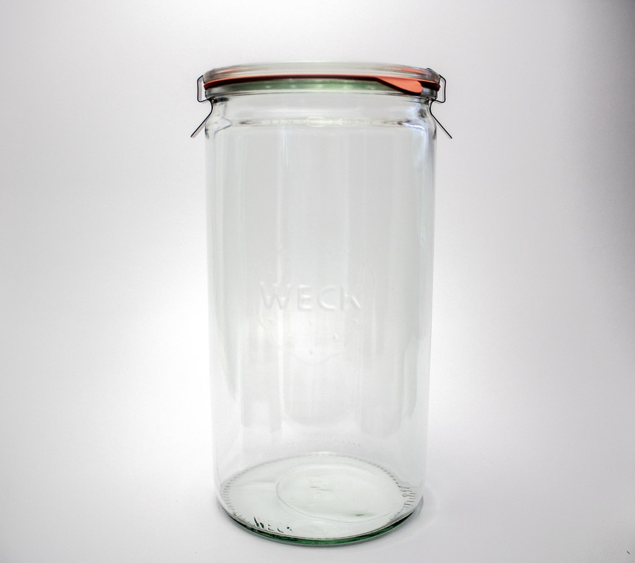 Weck steklen kozarec oblika ENAKOMERNA 1500 mL (1/1) einkochwelt-kozarci/974