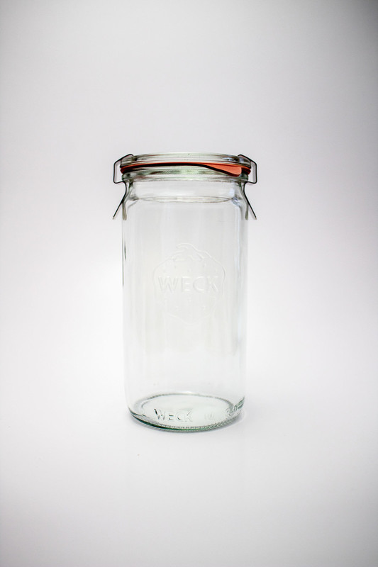 Weck steklen kozarec oblika ENAKOMERNA 340 mL (1/1) einkochwelt-kozarci/975