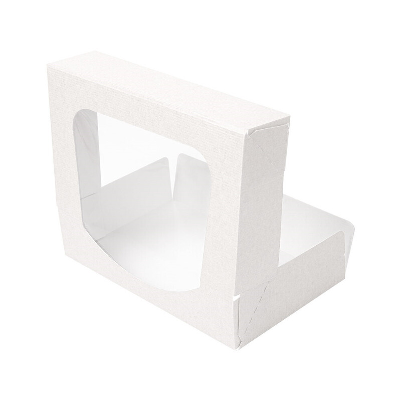 Sušhi škatla- Z OKNOM - The Pack - BELA,19,7 x 12 x 4,5 cm (50/1) embalaza-za-susi-iz-kartona/253.43_IMG-02