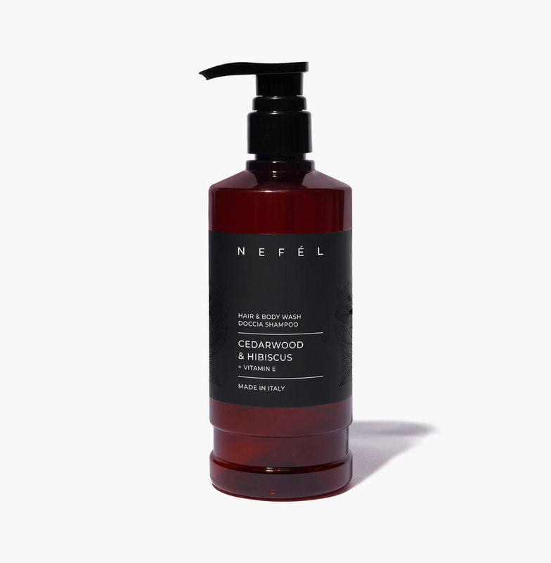 Gel za telo in šampon Nefel - BERGAMOT & VERVAIN 480 mL (1/1) hotelska-kozmetika/hair_and_body_wash_cedarwood_and_hibiscus_flaconeml