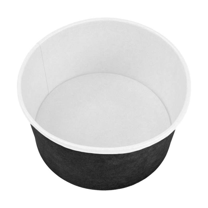 Kartonasta posoda za solato OKROGLA ČRNA 1000 mL (Fi: 15/12,9 x 8 cm) (50/1) kartonasta-embalaza/226.36_IMG-02