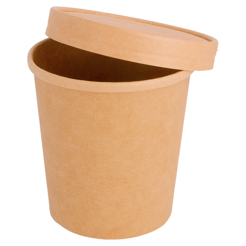 Kartonasta embalaža za juho s pokrovom kraft 480 mL, 25/1 (fi 9,8/7,5 x 10 cm) kartonasta-embalaza_1/212.60_IMG-03