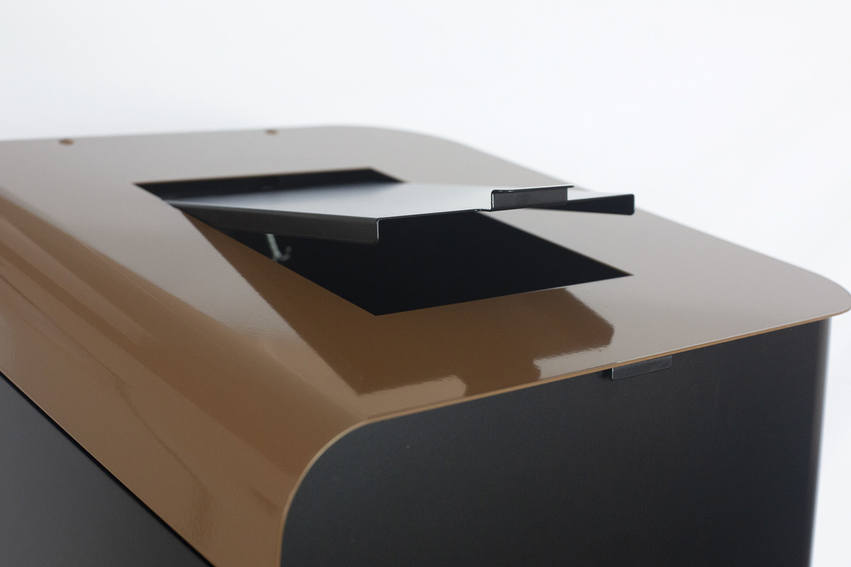 Koš za ločevanje odpadkov RUBIK EVO, 80 L, RJAV kosi-za-smeti/789299_apertura1