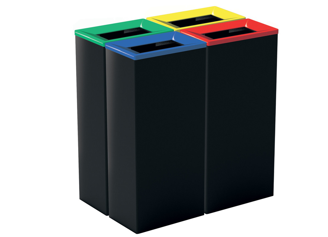 Koš za ločevanje odpadkov ČRN BOB, 42 L  kosi-za-smeti/Bob60-isola